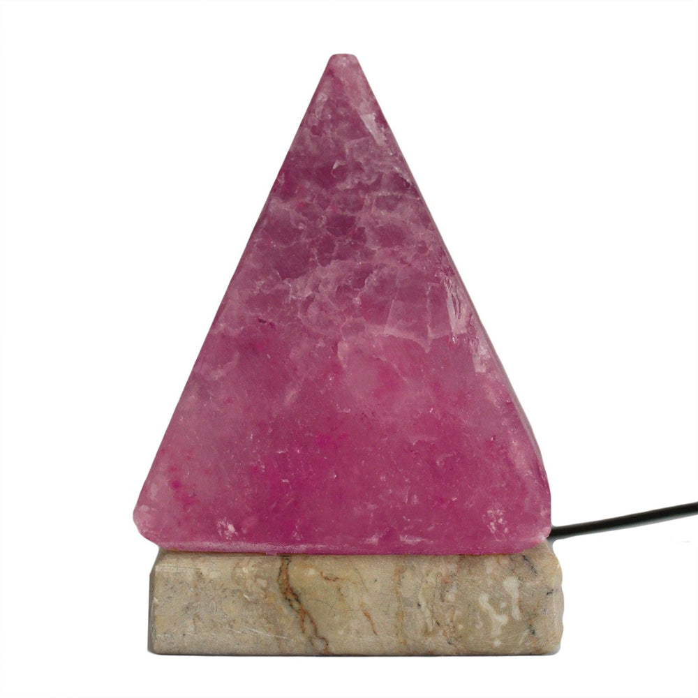 USB pyramid Himalayan salt lamp 9cm multicolour — natural ioniser and air purifier for conscious spaces