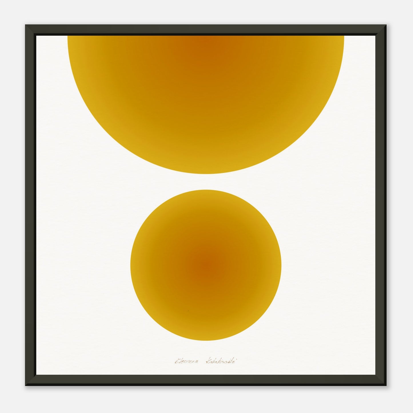 COLOR CIRCLES ● Museum-Quality Matte Paper Metal Framed Art-print by GEMAcircle Art print Sacred geometry designs for harmony