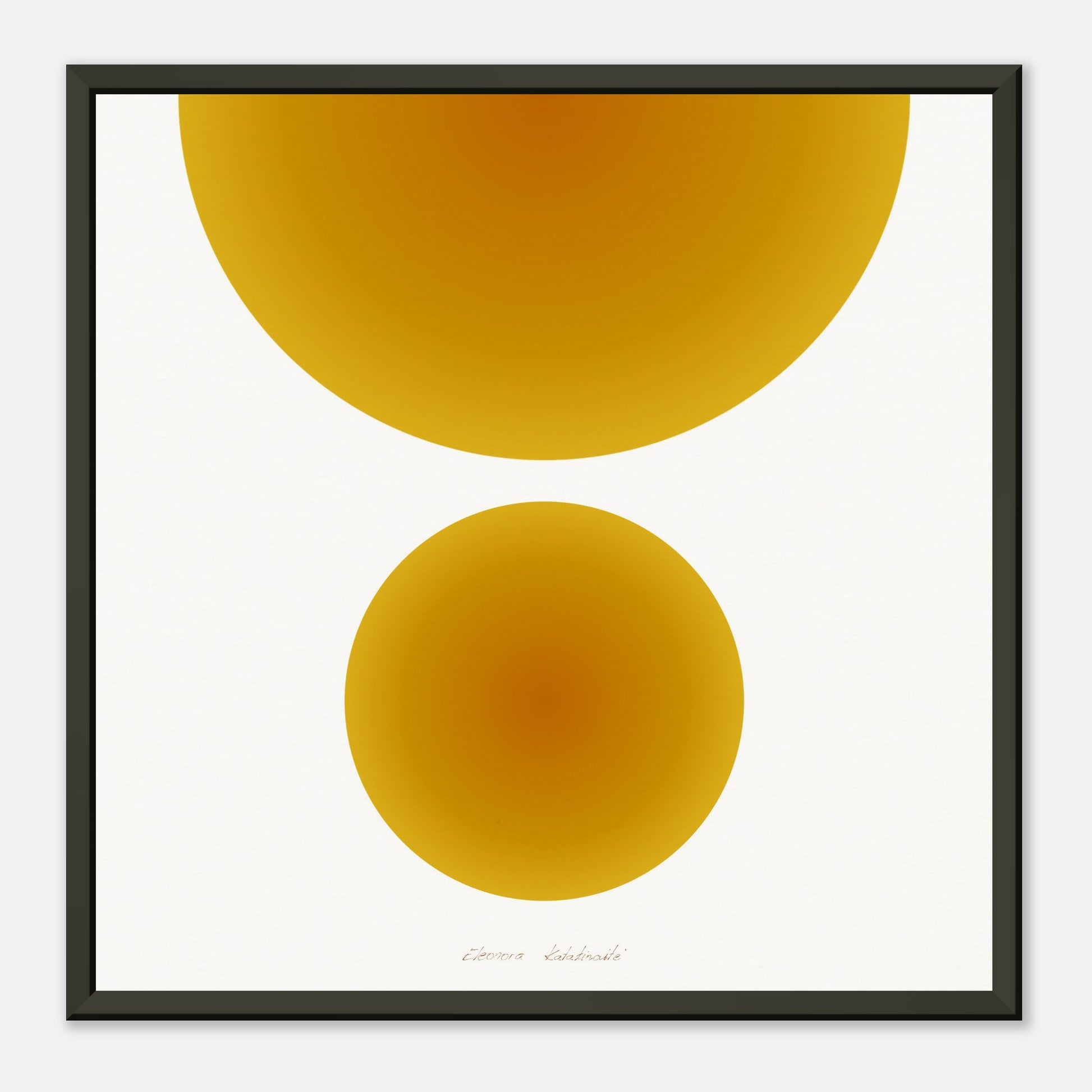 COLOR CIRCLES ● Museum-Quality Matte Paper Metal Framed Art-print by GEMAcircle Art print Sacred geometry designs for harmony