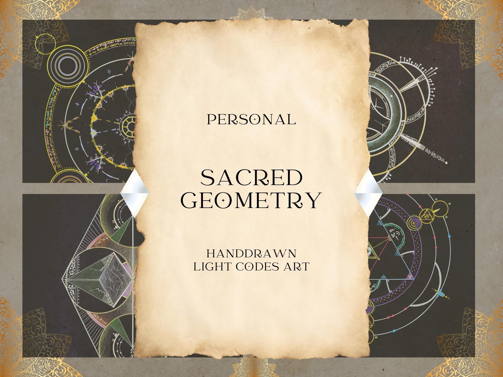 Custom Sacred Geometry Healing Art - Image 1