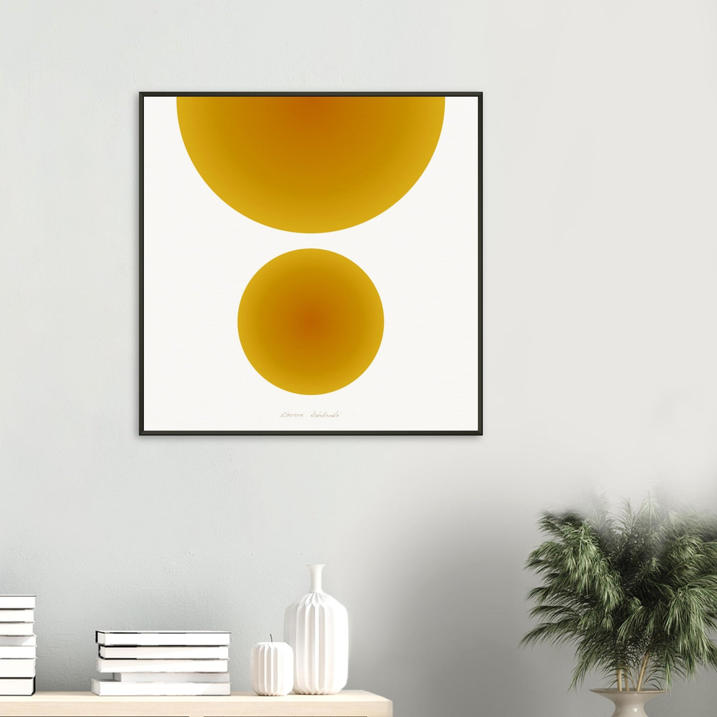 COLOR CIRCLES ● Museum-Quality Matte Paper Metal Framed Art-print by GEMAcircle Art print Sacred geometry designs for harmony