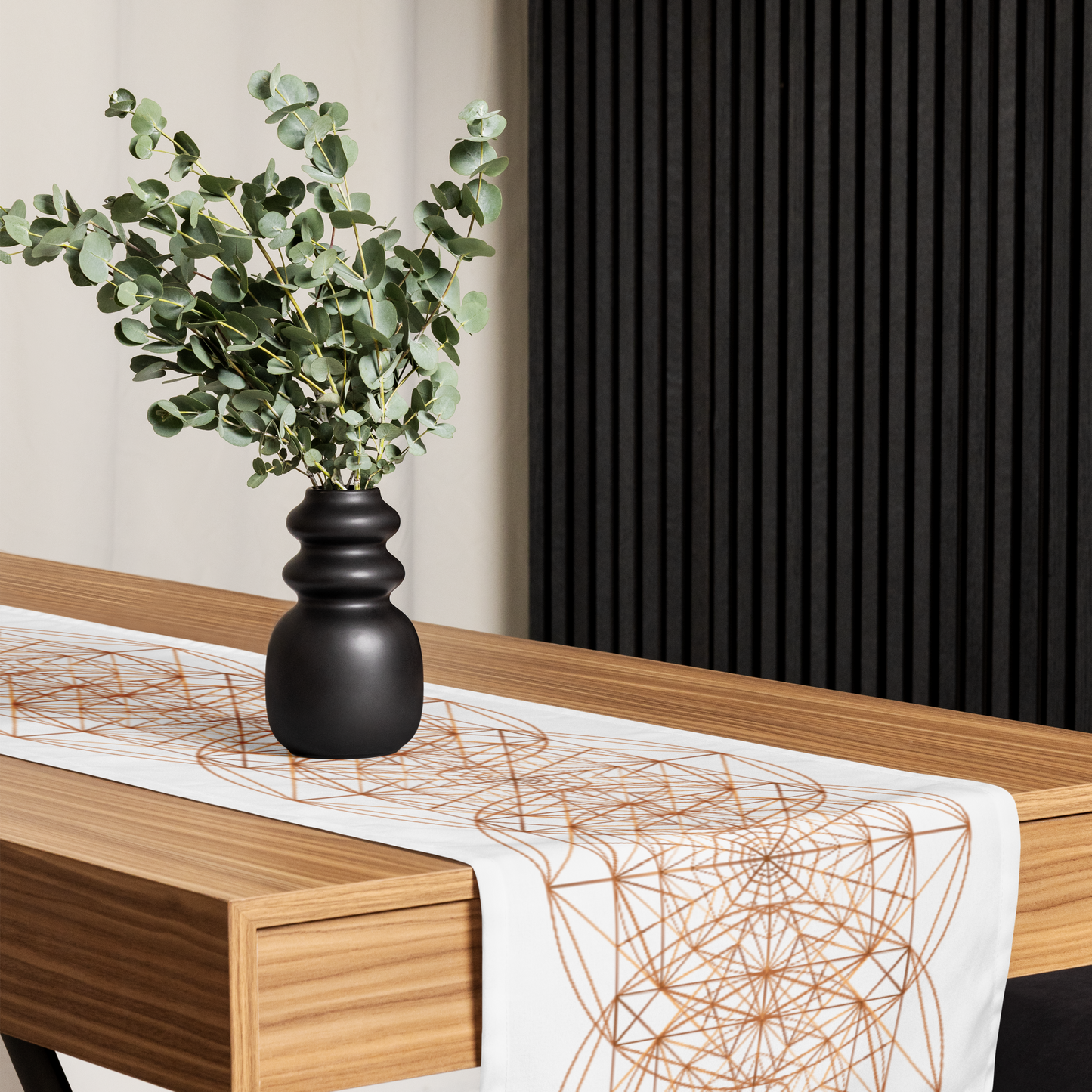 Table runner with TRIPLE OCTAGON geometry